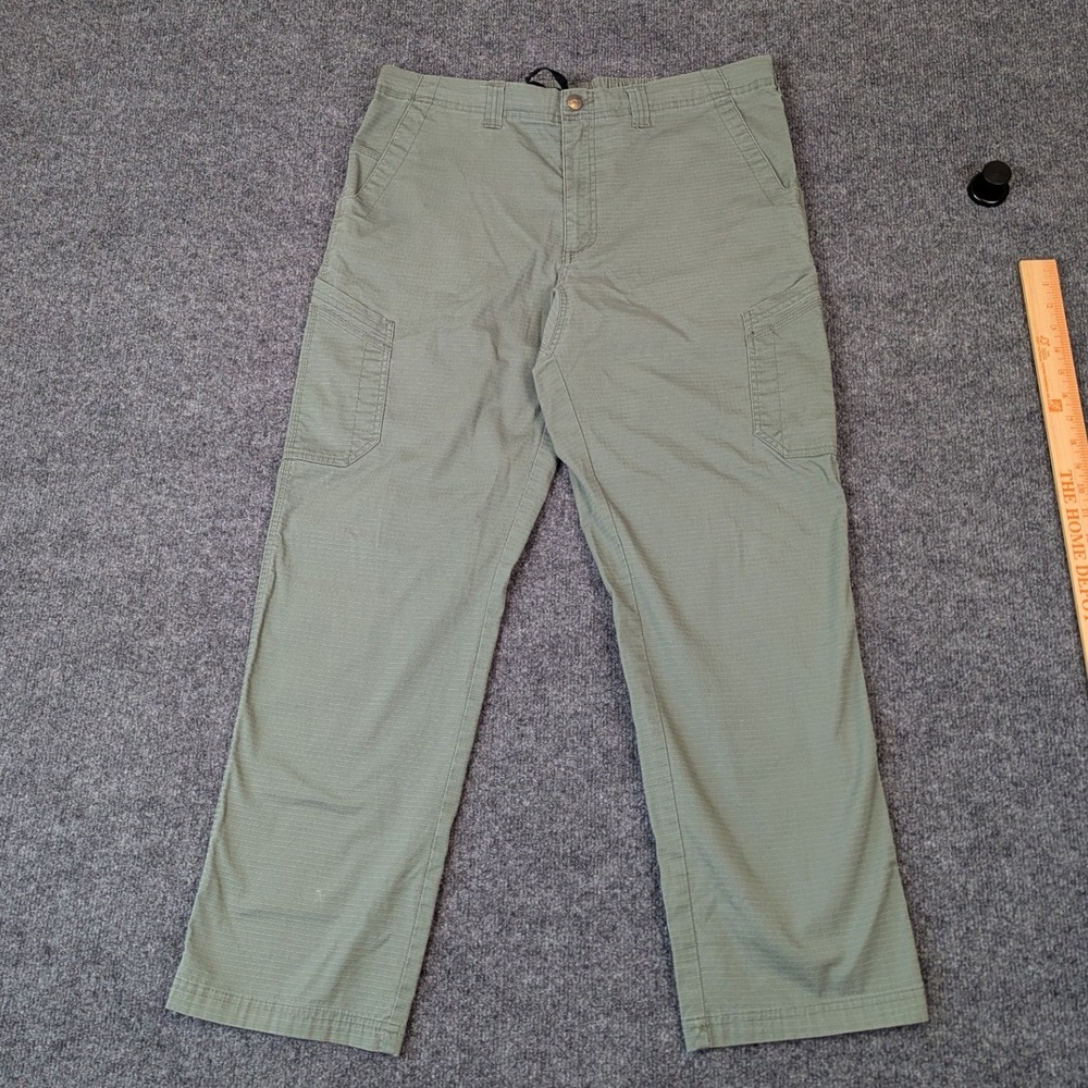 Carhartt Rugged Flex Tactical Cargo Pants Mens Large Regular Green Ripstop 36